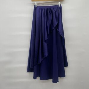 Double‎ Platinum Performance Dancewear Blue Satin Skirt Size XS-S Dance